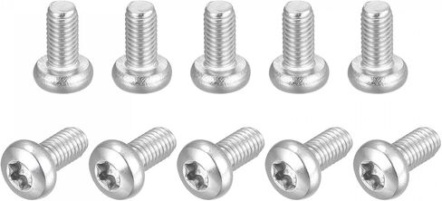 uxcell M5x10mm Torx Security Machine Screws, 20pcs 316 Stainless Steel Pan Head Tamper Proof Screw Fasteners Bolts in Saudi Arabia