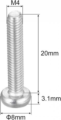 uxcell M5x10mm Torx Security Machine Screws, 20pcs 316 Stainless Steel Pan Head Tamper Proof Screw Fasteners Bolts in Saudi Arabia