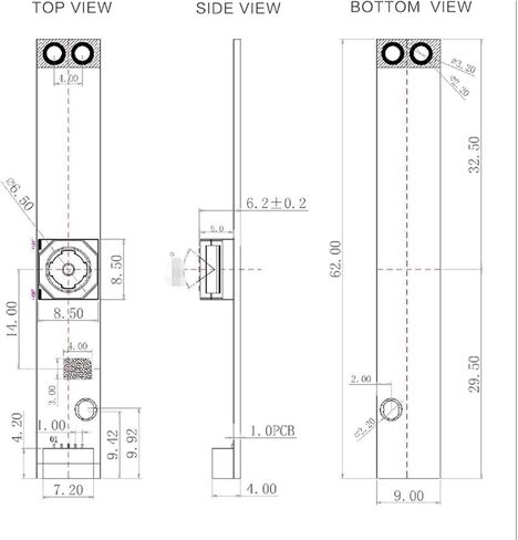 USB Camera Module, Auto Focus USB2.0 8MP High Definition Webcam Board with IMX179 Sensor HBV‑8M1915AF 115 V22 in Saudi Arabia