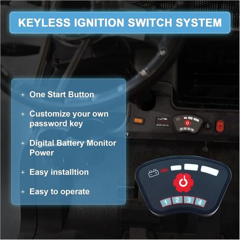 Golf Cart Keyless Ignition Switch System Ignition Switch No Key Required PIN Code Starter Switch Fit for 36V-48V Golf Cart EZGO Club Car Yamaha in Saudi Arabia