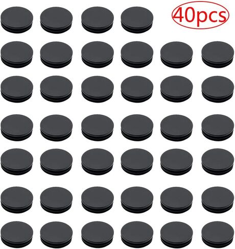 40 قطعة 1 1/4 بوصة قبعات أرجل الكرسي المستديرة سدادات مطاطية للثقوب، سدادات ثقب المطاط الأسود أغطية أرجل الكرسي البلاستيكية، أغطية نهاية مطاطية غطاء PVC إدراج أرجل الكرسي للأرجل المعدنية والسياج والكرسي والأثاث in Kuwait