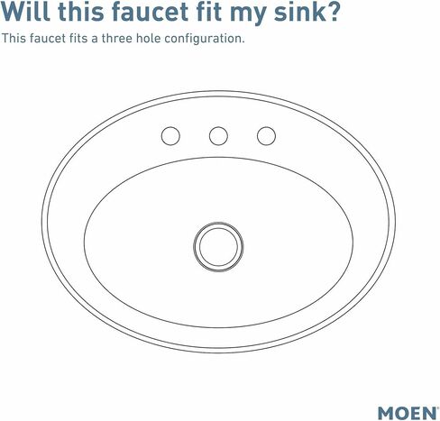مجموعة أدوات زخرفة صنبور الحمام المعاصرة واسعة الانتشار بمقبضين من النيكل المصقول من Moen Doux، مطلوب صمام، TS6925 in Kuwait
