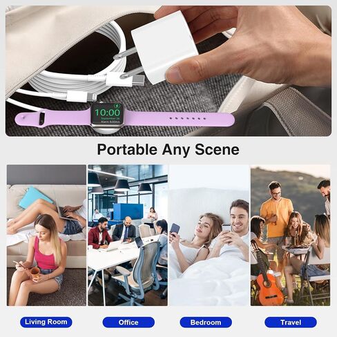 2IN1 i-Watch and Phone Charger 3FT [MFi Certified] New Ultra Watch Fast Charger Block USB C Cable for iPhone 14 Pro Max & Ultra Watches Charger Cord for i Watch Series 9/8/7/6/5/SE/4/3/2/1/Ultra 2 in Saudi Arabia