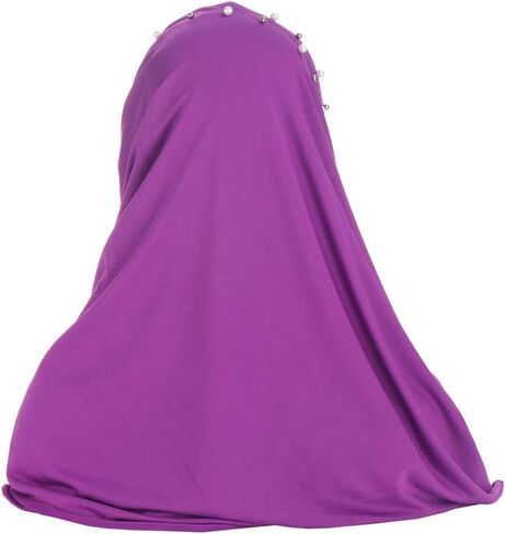 2 Pieces Beads Forehead Cross Muslim Hijab Scarf Ready to Wear Turban Hijabs Women Headscarf Female Head Wraps in Saudi Arabia
