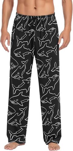 Mens Pajama Pants Men's Pajama Bottoms Soft Sleep Lounge Pj Pants in Saudi Arabia