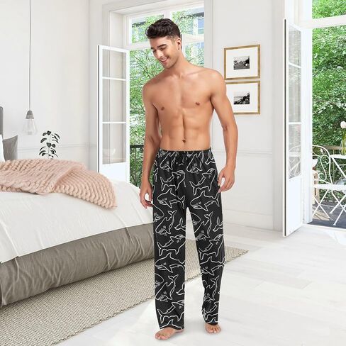 Mens Pajama Pants Men's Pajama Bottoms Soft Sleep Lounge Pj Pants in Saudi Arabia