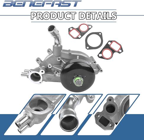 مضخة مياه AW5087 130-7341 130-7320 مع حشوات تناسب تشيفي سيلفرادو سوبربان SSR تاهو تريل بليزر جي إم سي سافانا سييرا يوكون يستبدل 19195104 12456113 in Kuwait