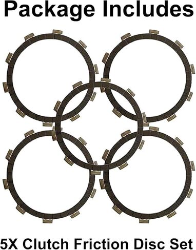 مجموعة أقراص احتكاك القابض 5X متوافقة مع Yamaha CT1 AT1 AT2 DT100 DT125 DT175 1964-1976 استبدال 3HA-16321-00 437-16321-00 in Saudi Arabia