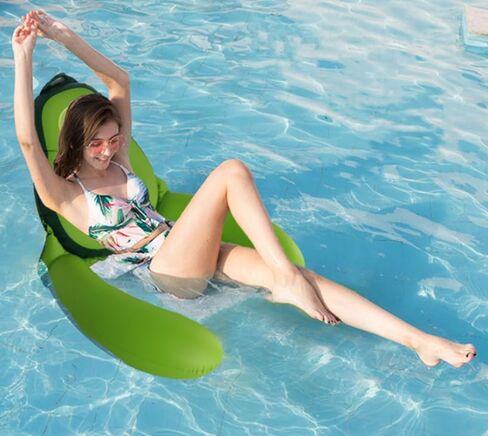 كرسي حمام سباحة قابل للنفخ - عوامات حمام سباحة الأفوكادو، كرسي حمام السباحة العائم، كرسي صالة يطفو للسباحة، متعة كبيرة في الصيف، لعبة حمام السباحة، حفلة عائمة للأطفال البالغين in Kuwait