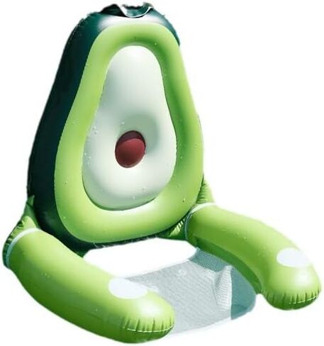 كرسي حمام سباحة قابل للنفخ - عوامات حمام سباحة الأفوكادو، كرسي حمام السباحة العائم، كرسي صالة يطفو للسباحة، متعة كبيرة في الصيف، لعبة حمام السباحة، حفلة عائمة للأطفال البالغين in Kuwait