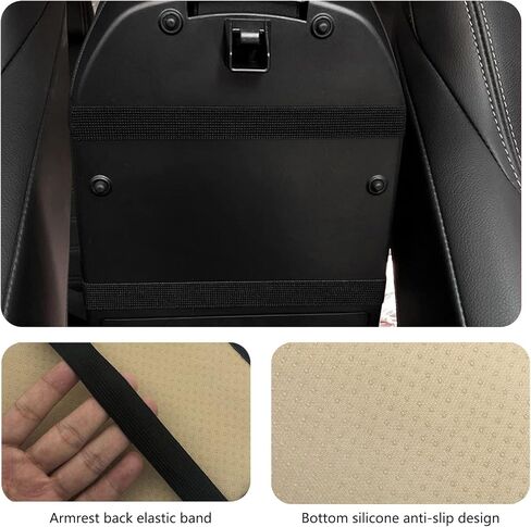 قطعة واحدة من وسادة وحدة التحكم لمسند الذراع التلقائي من Bling Crystals، حافظة واقية من جلد البولي يوريثان العالمي لراحة الذراع وإكسسوارات ديكور السيارة الماسية للنساء (أسود) in Kuwait