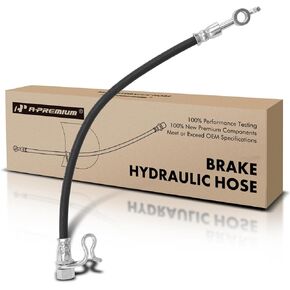 A-Premium Rear Passenger Outer Brake Hydraulic Hose Compatible with Select Ford Models - F-150 F150 2012 2013 2014 6.2L, SVT Raptor - Replace# DL3Z2267A