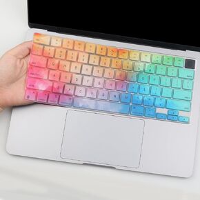 Keyboard Cover for MacBook Pro 14" 16" A2442 A2779 A2918 A2992 A2485 A2780 A2991 M3 M2 M1 Pro/Max Laptop Protective Keyboard Cover Skin-Colorful