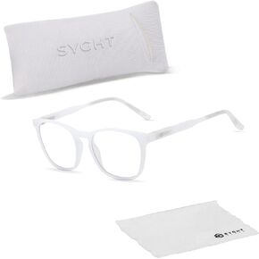 Syght Blue Light Blocking Lightweight Computer Glasses for Eye Strain Relief During Gaming and Computer Use
