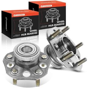 A-Premium 2 x Rear Wheel Bearing and Hub Assembly with ABS Ring & 5-Lug Compatible with Honda Prelude 1997 1998 1999 2000 2001