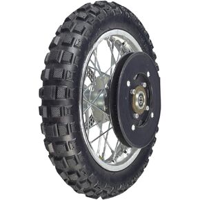 AlveyTech Rear Wheel Assembly for Razor MX500 and MX650 Dirt Rocket - Replacement Rubber Tube/Tire Kit for Electric/Gas Scooters, Dirt Pit Bike Parts, Scooter Wheels with Rim, 80 Tooth Sprocket