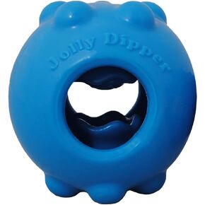 Jolly Pets Jolly Dipper Treat Dispensing Dog Toy; 3'' Small/Medium Dogs, Blue