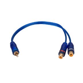 Y Cable One RCA Male to 2 RCA Female Adapter Car Audio Home Audio