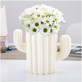 Creative Multi-Functional Cute Plastic Cactus Student Pen Holder (white)