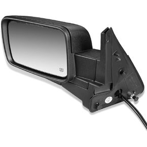 DNA Motoring OEM-MR-CH1320371 Left Side Mirror Compatible with 2008-2012 Liberty Heated Powered Adjustment Foldable Rear View Mirror