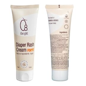 Oeight Baby Diaper Rash Cream Forte for infants, 2.53oz 100% Natural Active Ingredients | Diaper Rash Ointment Healing Ointment | Baby Diaper Rash Paste | Diaper Cream for Babies, Prevent Diaper rash