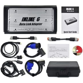 3165033 Inline 6 Data Link Adapter Diagnostic Tool with Multi-Language for Cummins Diesel Engine Komatsu Excavator Engine OBDII Scanner Tool