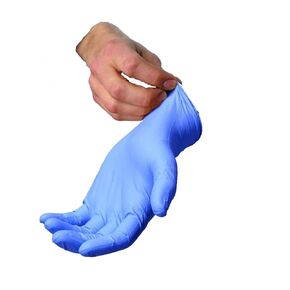 Blue Nitrile Exam Gloves - Medical Grade, Disposable, Powder Free, Latex Rubber Free, Heavy Duty, Textured, Non Sterile, Work, Medical, Food Safe, Cleaning, Wholesale, Size Small (Box of 100)