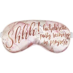 Bridal Party Gifts Sleep Mask - Set of 3 - Shhh! Bachelorette Party Recovery in Progress - Bachelorette Favor for Survival Kit (Set of 3 Shhhh Sleep Mask)