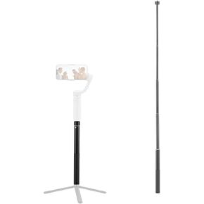 CAPART 51inch Extendable Selfie Stick for DJI OSMO Mobile 6 OM4 SE OSMO Action 4 3 Pocket 3 2, Insta360 Insta360 One X2 X3 One GO 3 2, GoPro 11 10 9 8 7 | Compatible Smartphone Tripod Action Camera