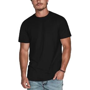 Zengjo Mens Crewneck T Shirts Relaxed Plain Soft Triblend Basic Tees