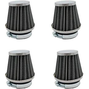 4Pcs Universal Motorcycle Replacement 50mm/1.97in. Air Pod Intake Filters for Yamaha Honda Suzuki Kawasaki Motorcycles Dirt Bike ATV Moped Pit Bike Scooter Vintage