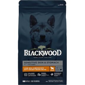 Blackwood Sensitive Skin & Stomach All Life Stages Lamb Meal & Brown Rice with Ancient Grains, 24 lb. Bag