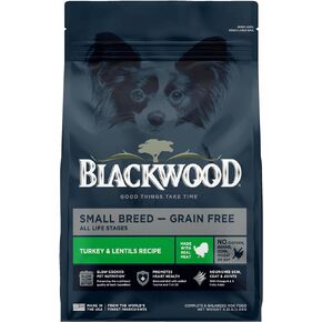 Blackwood Grain Free Small Breed All Life Stages Turkey & Lentils Recipe, 4.5 lb. Bag