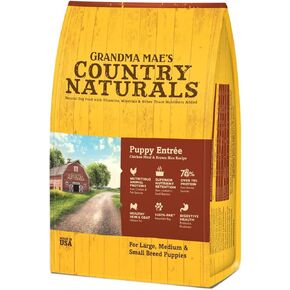 Grandma Mae's Country Naturals Grain Inclusive Dry Dog Food 26 LB Puppy Chicken & Brown Rice