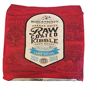 Stella & Chewy's, Grass-Fed Lamb Recipe Raw Coated Kibble Dry Dog Food, 22 Pound
