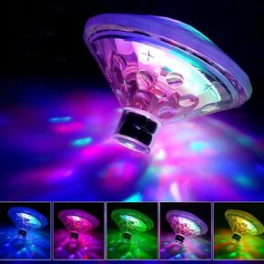 Floating Pool Light for Pool Party Decor or Pond Décor, Hot Tub Light, Glow Bath Toys with Colorful Lights