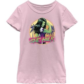 Marvel Girl's She-Hulk Beach Badge T-Shirt