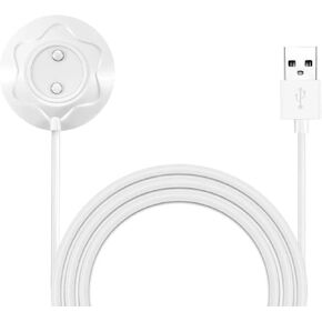 Replacement Rose Toy Charger, 2 Prong Magnetic Charger USB Cable, Replacement Base Dock Station for Rose Toy, 31.5Inch Long Adult Toy Replacement Charger, 12mm DC Cable for Rose