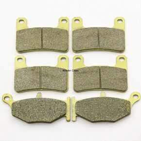 Master Chen Front Rear Brake Pads Brakes for Suzuki GSXR600 GSXR750 2006-2010 - GSXR1000 2007-2008 - GSX1300 Hayabusa 2008-2012 - DL1000 XT VStrom 2014-2021 FA379 FA419 MC0194