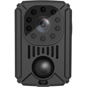Andoer 1080P HD Body Mounted Camera Portable Video Recorder Hidden Camera with Auto Night Vision Large Battery Capacity 120°Wide Angle with Back Clip Bracket Base