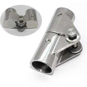 NRC&XRC 316SS Boat Tube Connector,Boat Rail Fittings Folding Swivel Connector for 3/4INCH O.D. Tube/Pipe of Marine Boat Yacht
