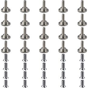 20pcs Presser Foot Screw & 20pcs Needle Clamp Fixing Screw,Thumb Foot Screw,Suitable for Single-Needle Industrial Sewing Machines