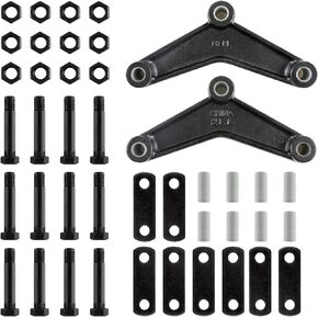 Trailer Shackle Kit:(3500lb -5200lb Axles) Tandem Trailer Axle Shackle kit for Double Eye Spring