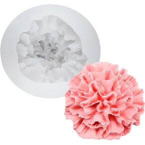 XIAOSHUI 3D Carnation Candle Mold Flower Silicone Mold for Making Candle Resin Pillar Aromatherapy Gypsum Candles Wax Clay Craft