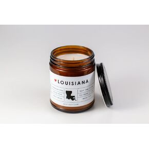 Louisiana State Candle - Rambling Caravan - Soy/Coconut Wax, Cotton Wick, Phthalate Free (7oz) - Fraser Fir