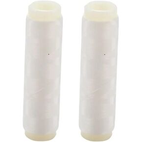 2Pcs White Fishing Thread Nylon Elastic Invisible Magic Fishing Line Fishing Bait Thread 0.1/0.2 mm Length 656 Feet Per Spool Stretchy Fishing Line Clear Fishing String Fishing Line Fishing