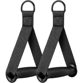 Cable Machine Handles Resistance Band Grips Heavy Duty Exercise Handles Grip Attachments for Pulley System Home Gym Equipment