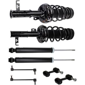 TRQ Front and Rear Suspension Kit Compatible with 14-19 Chevrolet Impala