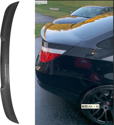 لسيارات BMW 5 Series E60 2004-2009 سبويلر جناح السيارة الخلفي باللون الأسود من ألياف الكربون (Syle c) in Saudi Arabia