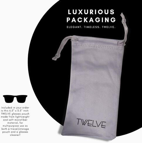 Twelve - Blue Light Blocking Glasses - UV & Bluelight Filter - Anti-Glare - Computer & Gaming - Reduce Digital Eye Strain in Saudi Arabia